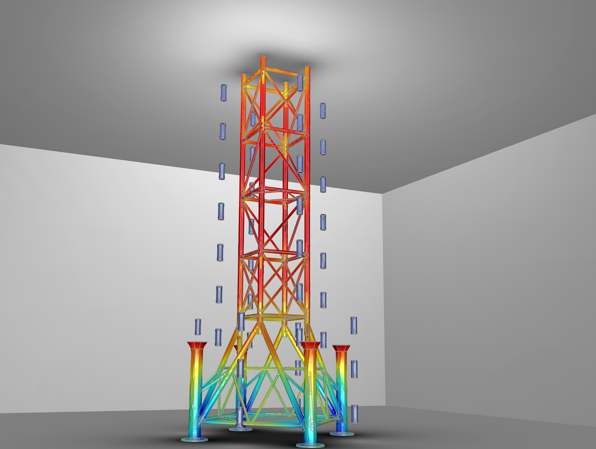 Model of an Oil Rig in COMSOL Multiphysics3 A Lot Happening with the New Corrosion Module