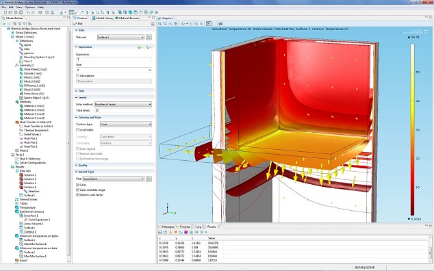 Thermal Bridge, COMSOL Multiphysics Heat Transfer Module Thermal Bridge, COMSOL Multiphysics Heat Transfer Module
