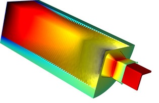 FSI model of aluminum extrusion