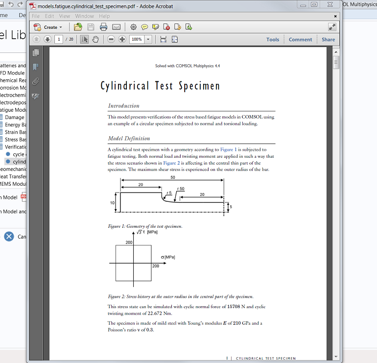 Nonlinear mechanics comsol tutorial pdf