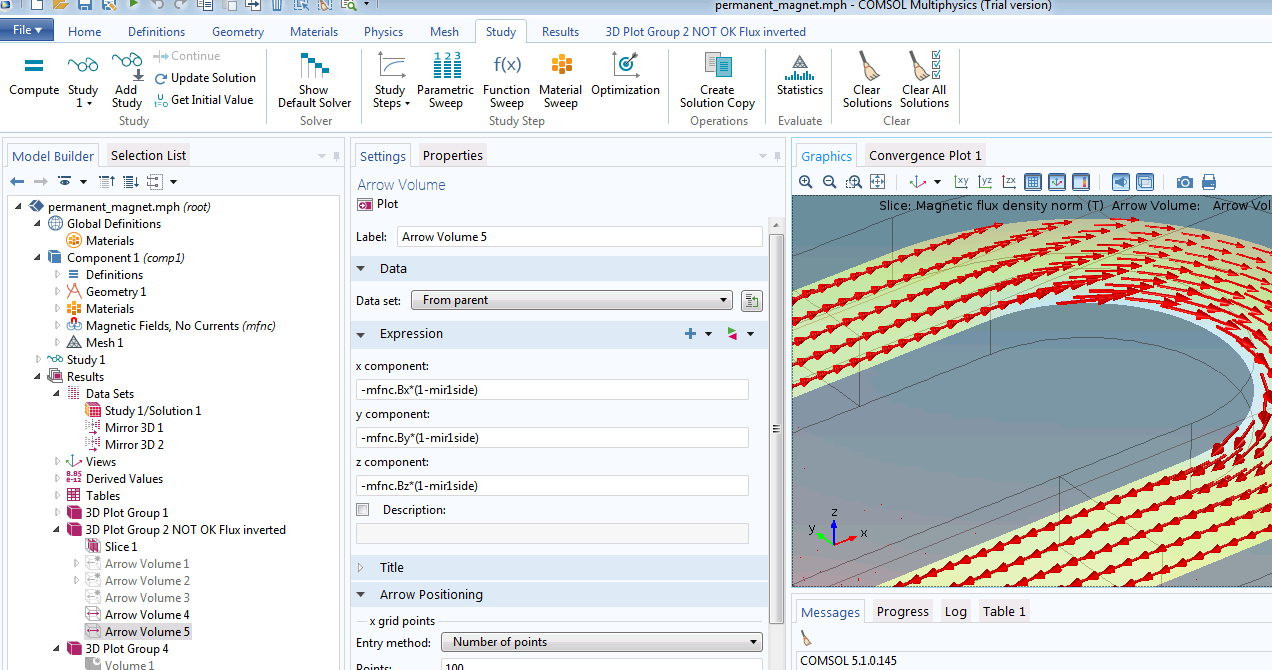 Simmetry in COMSOL MF