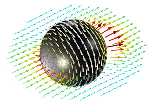 Iron Sphere a 13.56 MHz Magnetic Field