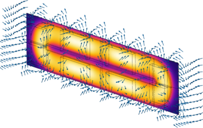 Electromagnetic and thermal simulation of an induction heating process for ...
