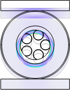 压力下反谐振空芯光纤的传输性能研究