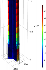 Simulation of Auxin Accumulation and Transport in a Plant Root