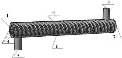 油基钻屑在螺纹推进式换热器中的流动与传热特性