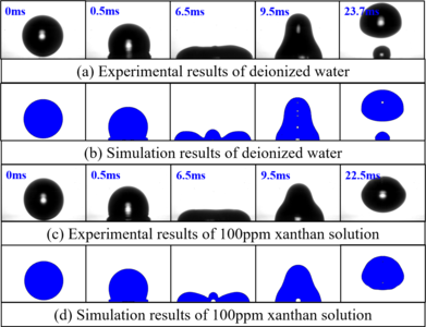 Numerical Simulation of Non-Newtonian Droplets Impacting on Hydrophobic ...