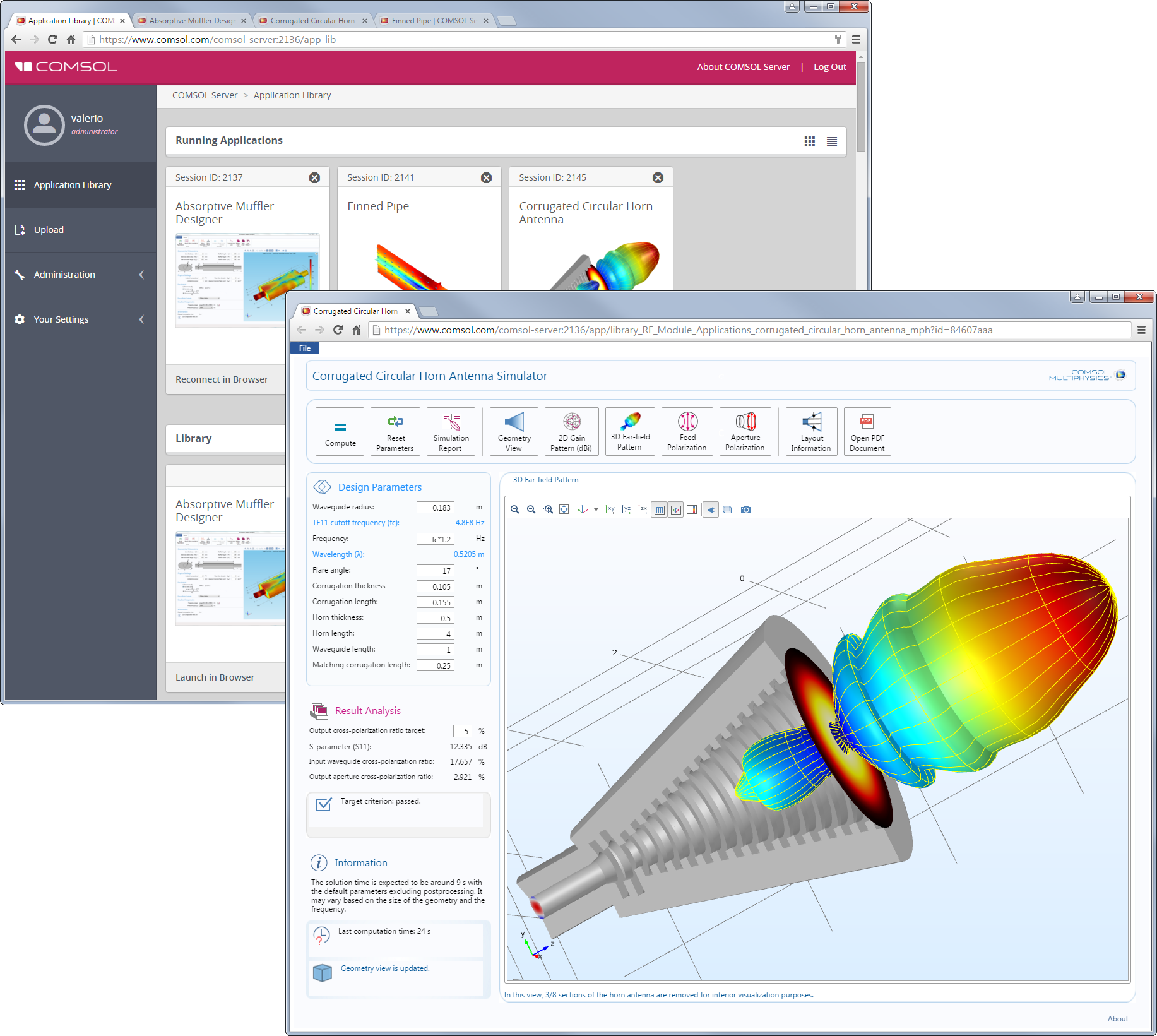 running model made in comsol 5.1 in 5.2a