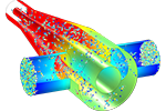 Molecular Flux inside an RF Coupler 