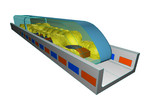 Magnetic Field in a Magnetic Levitation Train